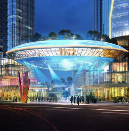 成都港汇新天地LED格栅屏项目